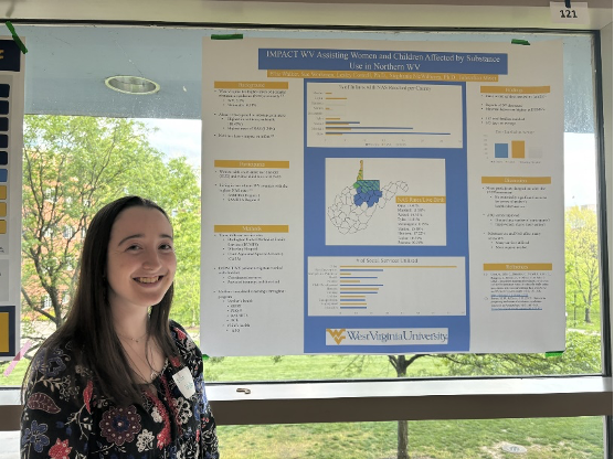 Ellis Walker, an undergraduate student at WVU pursuing a bachelor's degree in psychology, worked with the IMPACT WV team to analyze data from the three demonstration sites to summarize findings from the first round of research initiatives.